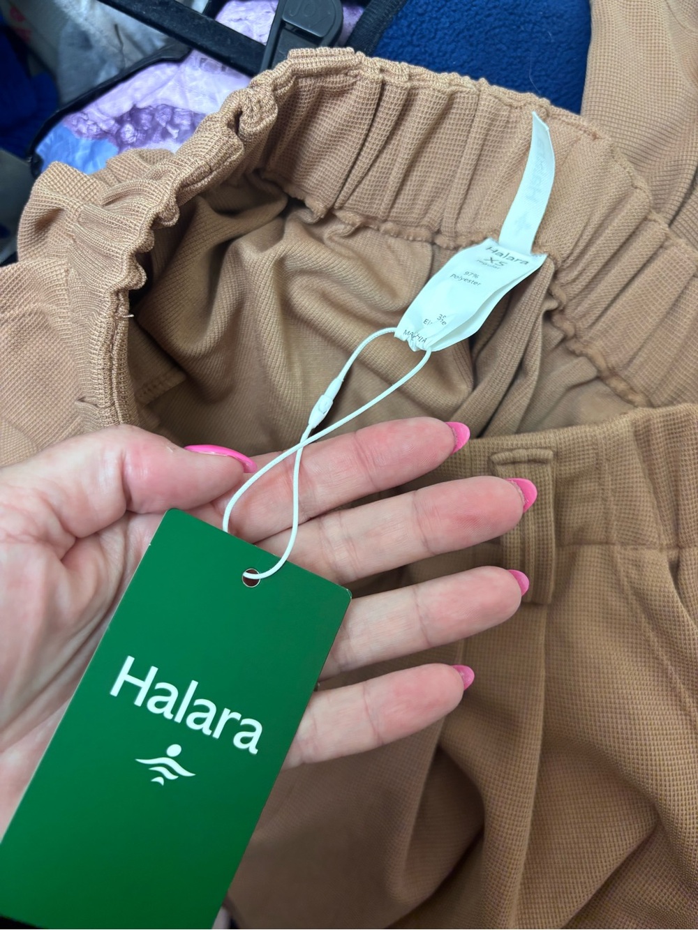 NWT Halara Flex High Waisted Pocket Wide Leg Waffle Work Pant - Picture 11 of 11